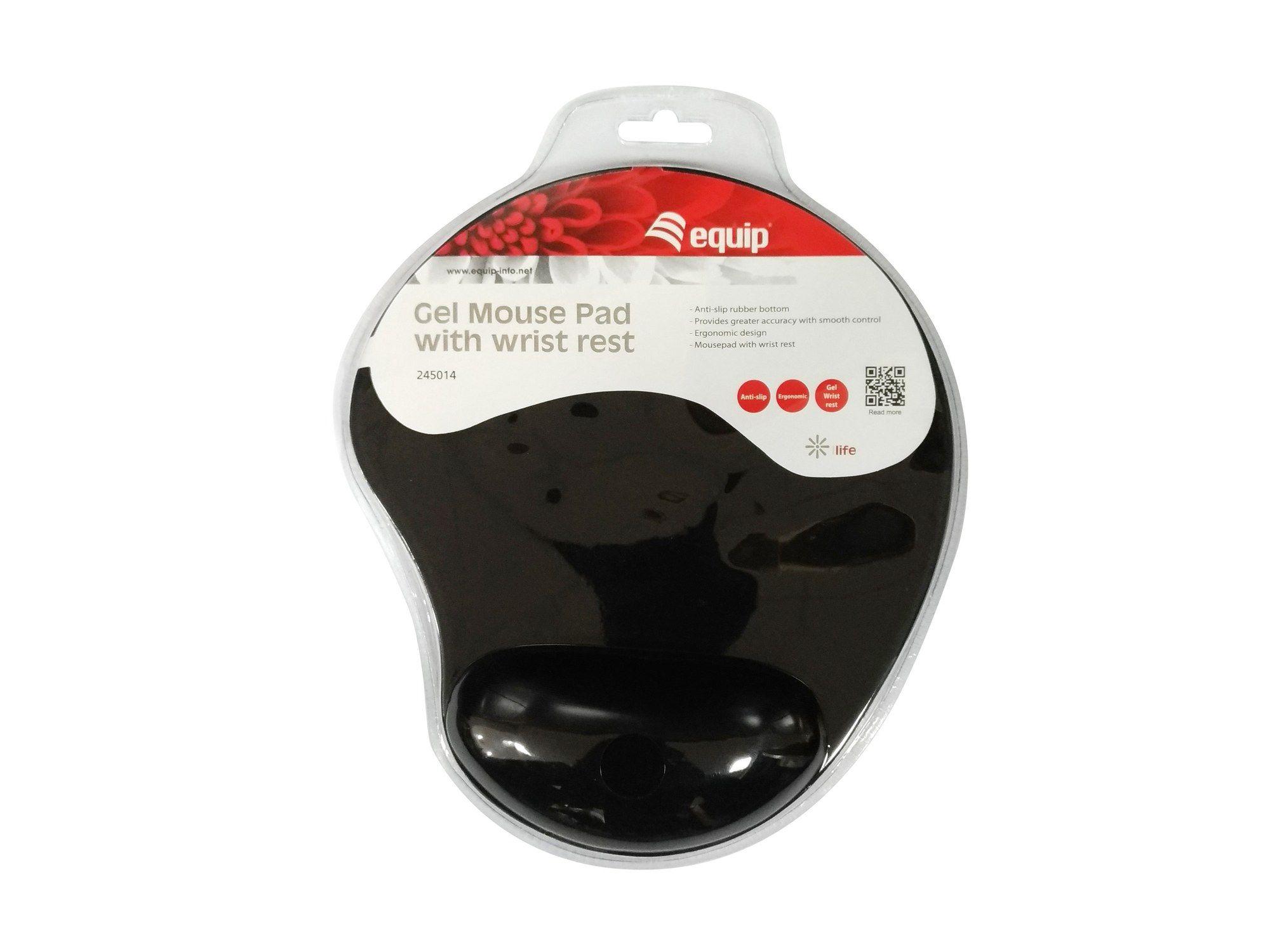 Tapete de Rato EQUIP LIFE 245014 (Tecido, Gel, Poliuretano - 2 cm - Preto), miniatura 4