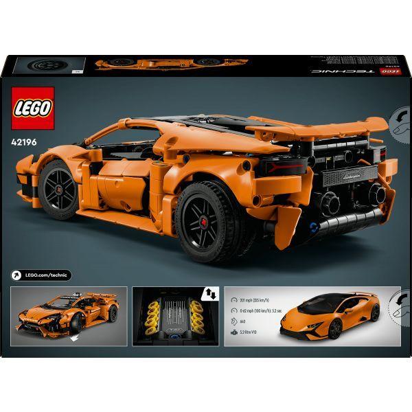 LEGO 42196 Technic Lamborghini Huracán Tecnica Laranja (9+ anos - 806 peças) — miniatura 6