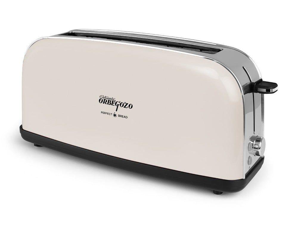 Torradeira ORBEGOZO TOV6210 (850 W - 2 fatias - Aço inoxidável - Bege)
