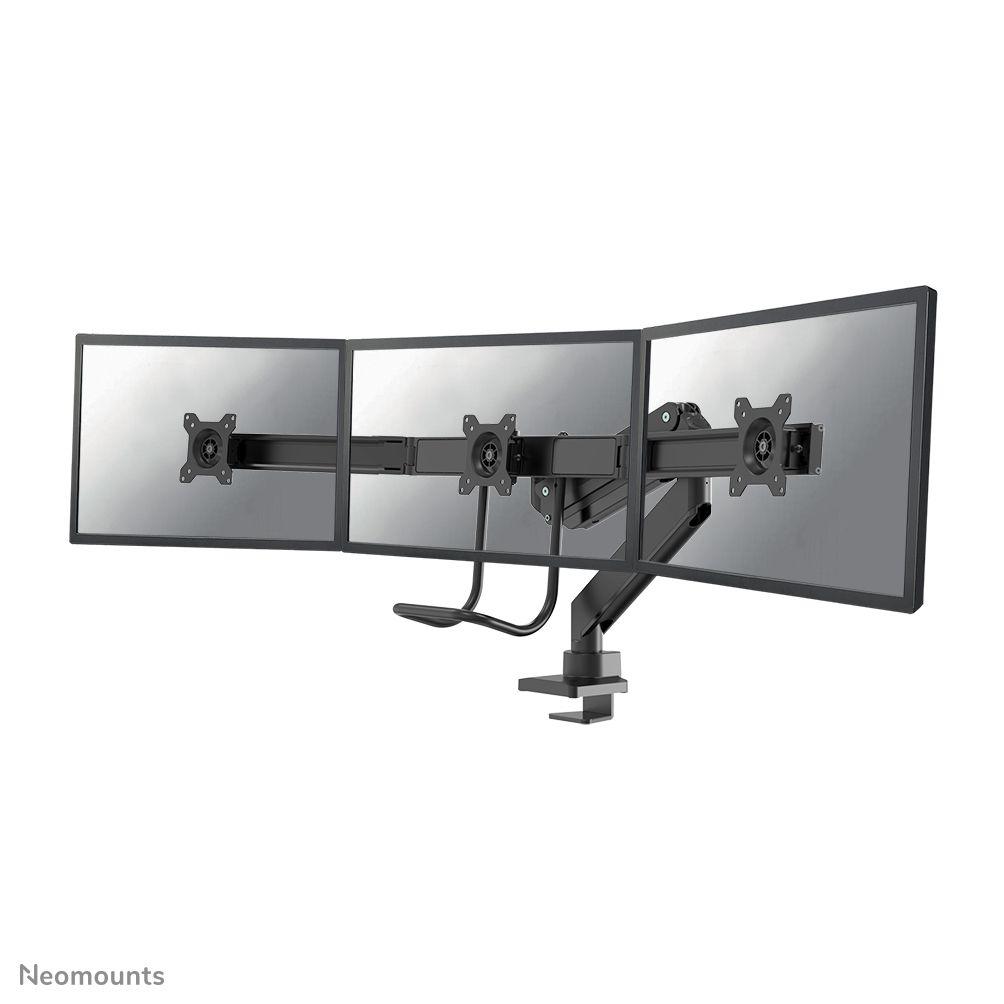 Suporte de Secretária para 3 Monitores NEOMOUNTS NM-D775DX3BLACK (17–27" - 6 kg por monitor - Preto)