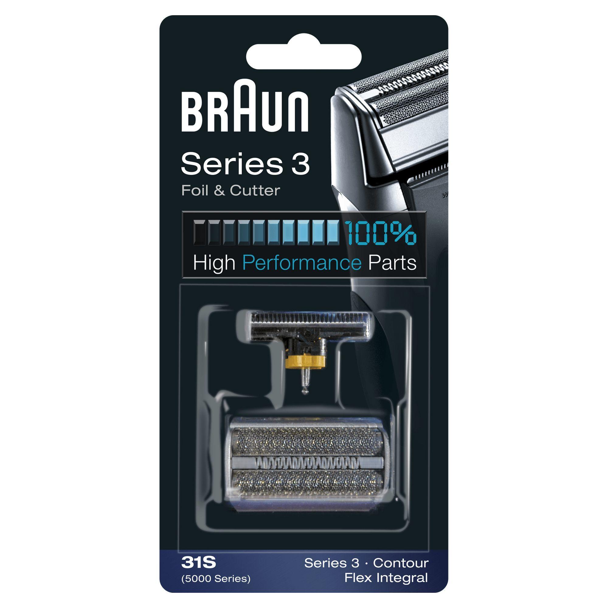 Cabeça para Máquina de Barbear BRAUN 31SV (Plástico, Metal - Preto)