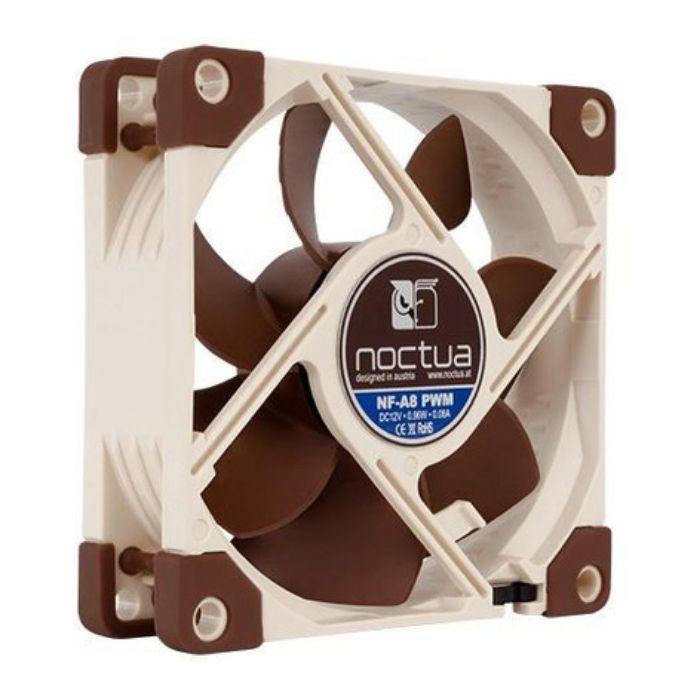 Ventoinha para Caixa de Computador NOCTUA NF-A8 PWM (8 cm - 0.96 W - Bege e Castanho), miniatura 4
