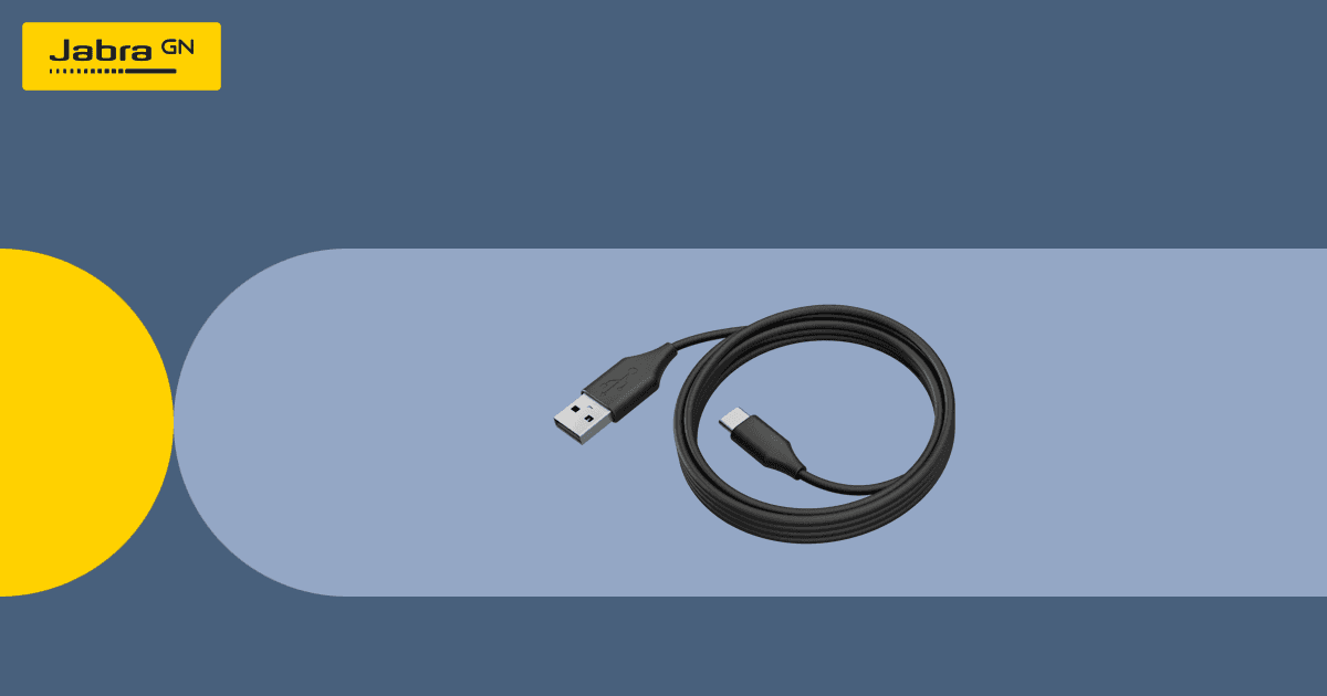 Cabo USB JABRA 14202-10 (2 m - USB C - USB A - Preto) — miniatura 2