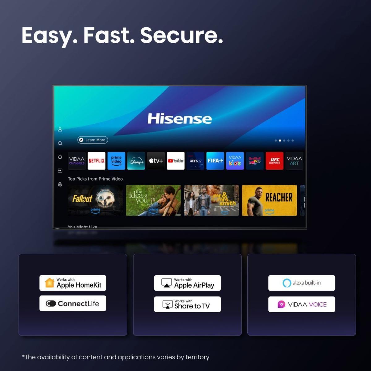 Televisão HISENSE TV 75A7Q (75" - QLED - 4K Ultra HD - Preto) — miniatura 9