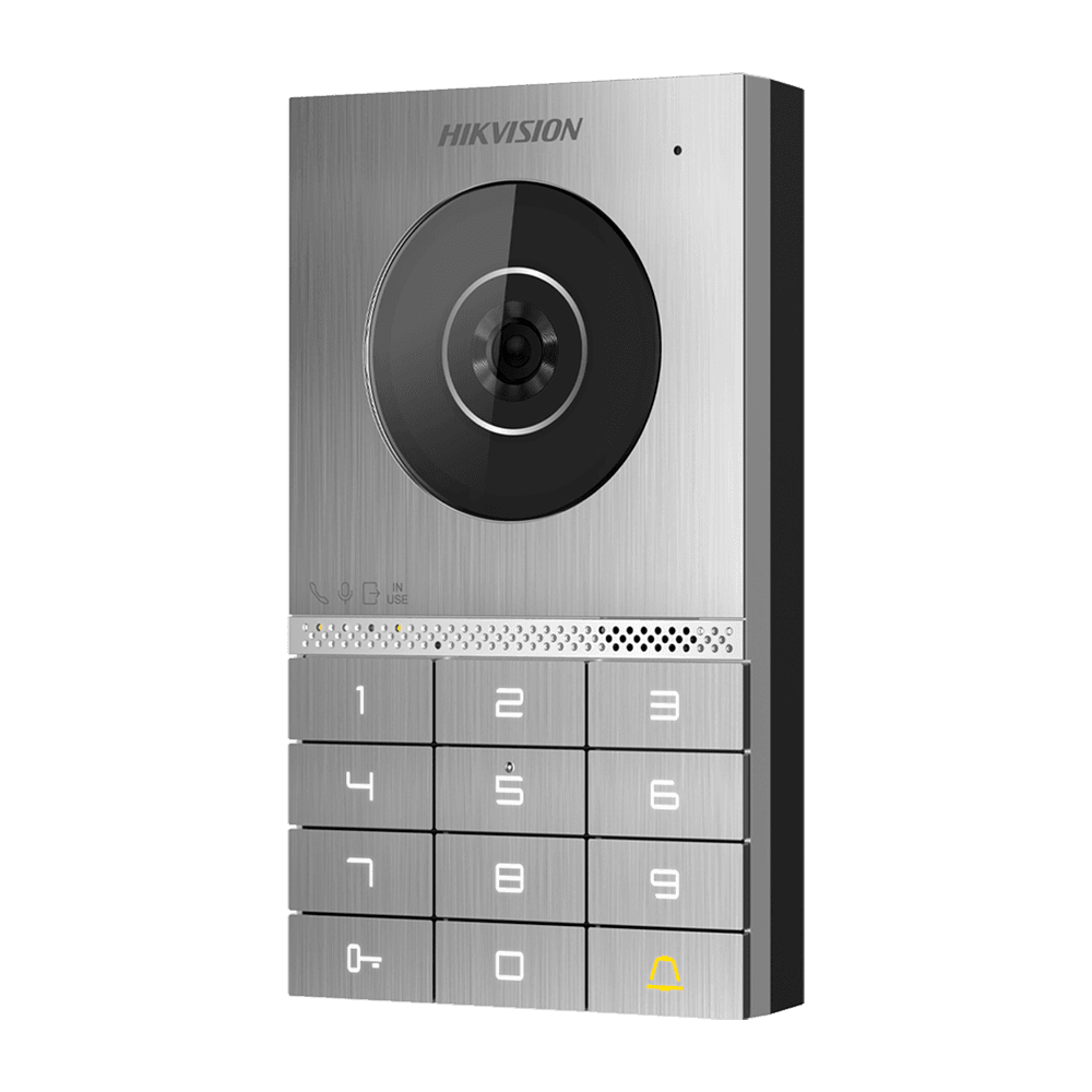 Painel Exterior de Videoporteiro HIKVISION DS-KV7023EY-IME2 (2 Fios - HD - Câmara 2 MP - IP65 - IK08)