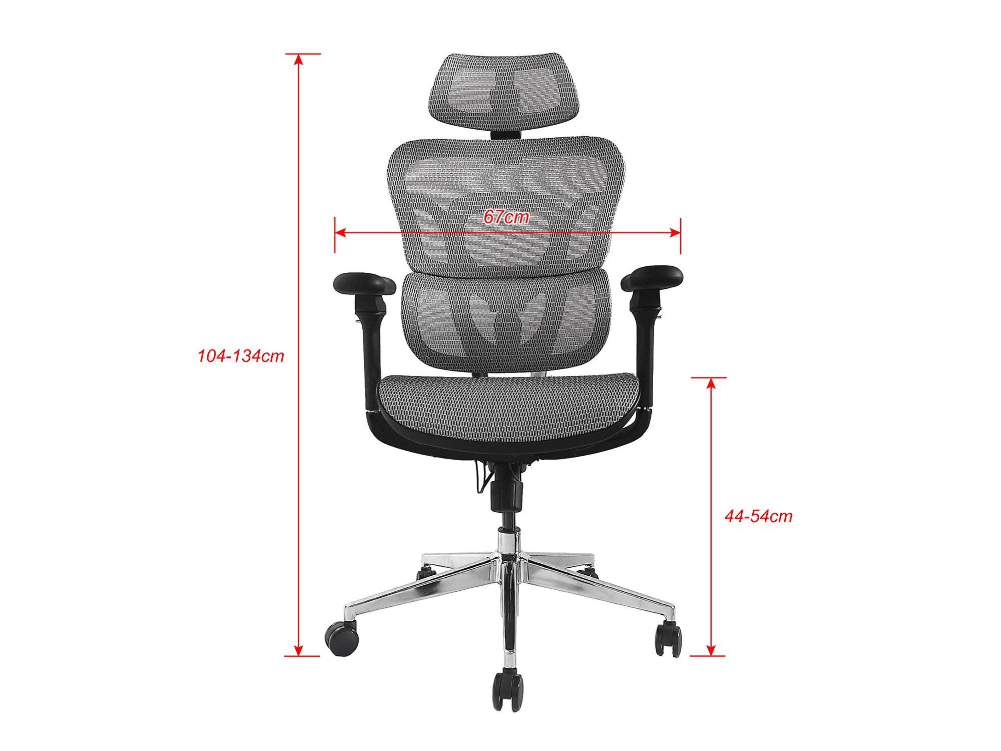 Cadeira de Escritório Ergonómica EQUIP 651050 (150 kg - 135 cm - 3D - Cinzento), miniatura 6