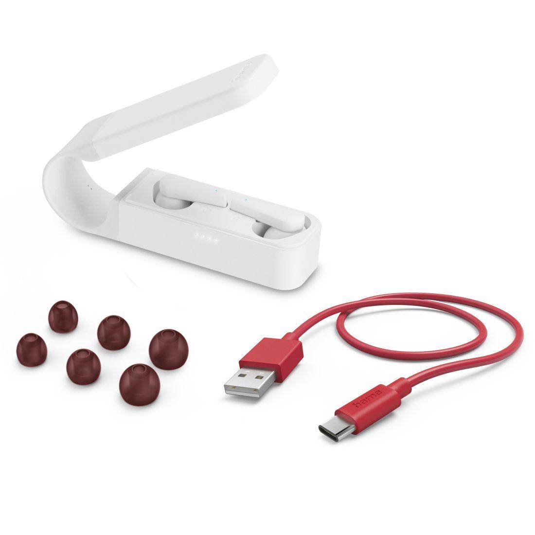 Auscultadores HAMA 00184104 Spirit Pocket (Binaural - True Wireless Stereo - Intra-aural - Branco), miniatura 2