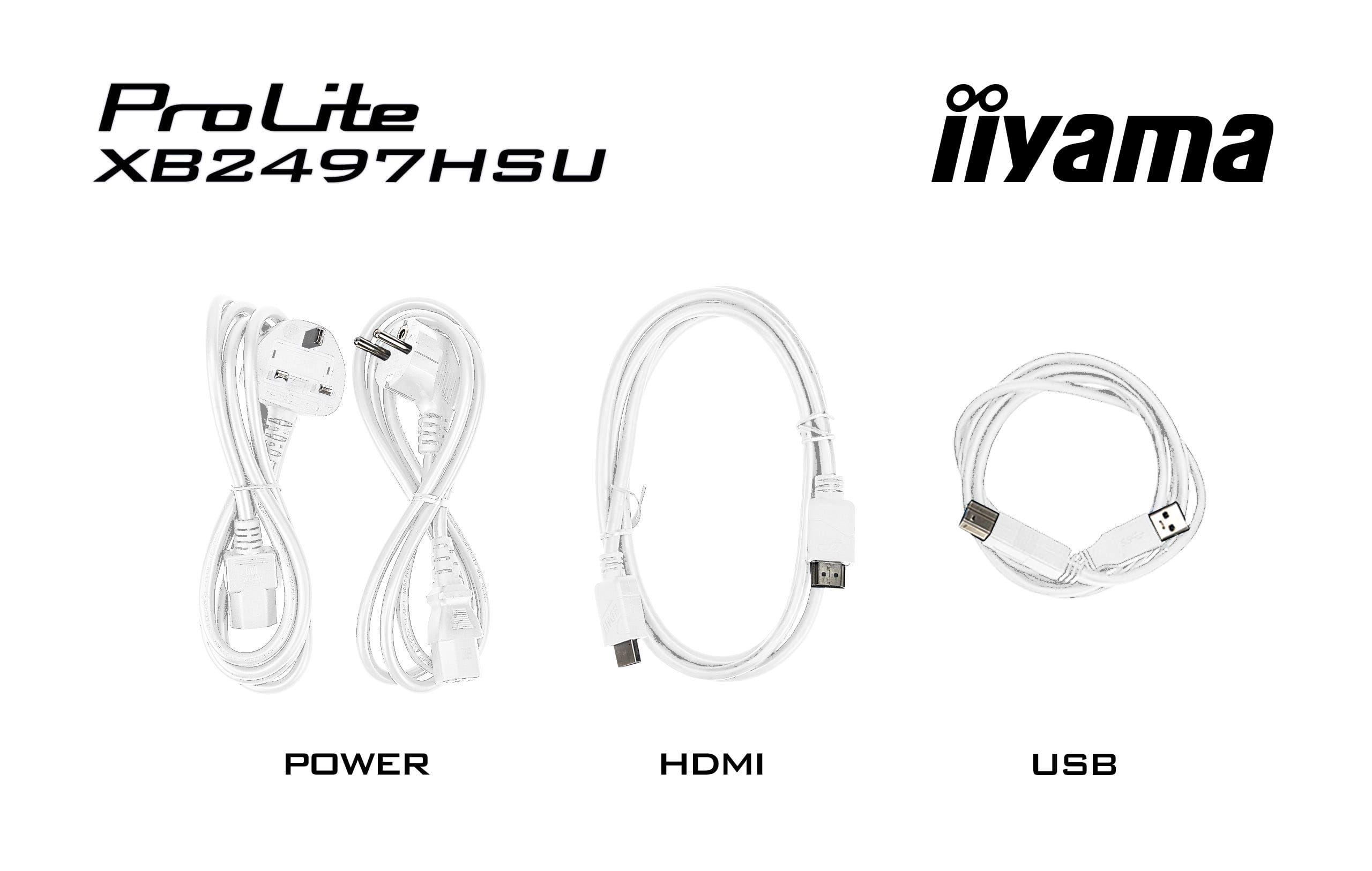 Monitor IIYAMA ProLite XB2497HSU-W1 (23,8" - IPS - 120 Hz - Branco) — miniatura 15