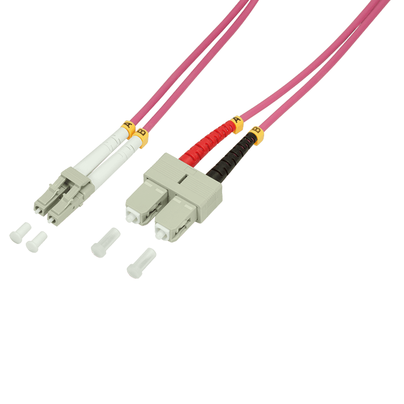 Cabo de Fibra Ótica LOGILINK FP4LS02 (LC/SC - OM4 - 2 m - Rosa), miniatura 3