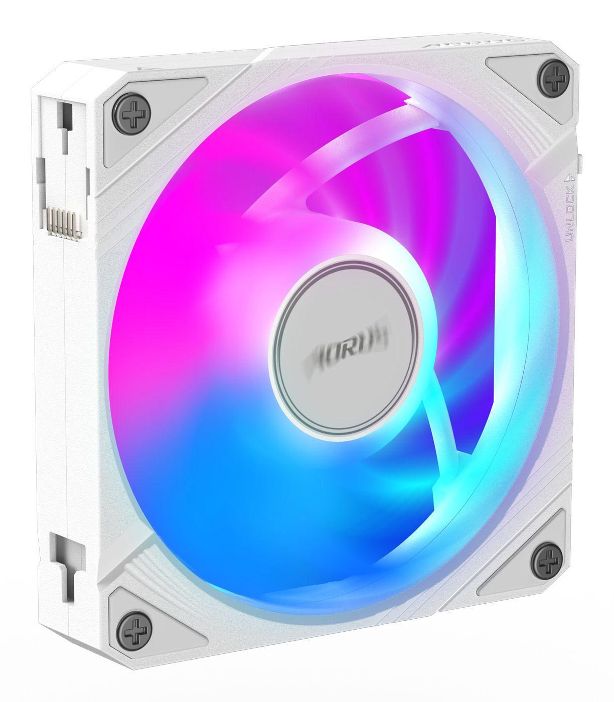 Ventoinha para Caixa de PC GIGABYTE AORUS EZ CHAIN FAN 120 ICE (Não suportado - Branco) — miniatura 3
