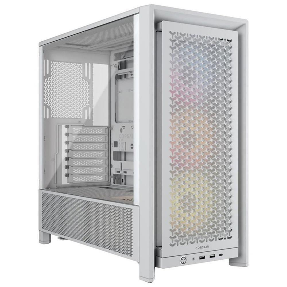Caixa PC Semi-Torre CORSAIR FRAME 4000D RS ARGB (ATX, EATX, micro ATX, Mini-ITX - Semi-torre - Plástico, aço, vidro temperado - Branco)