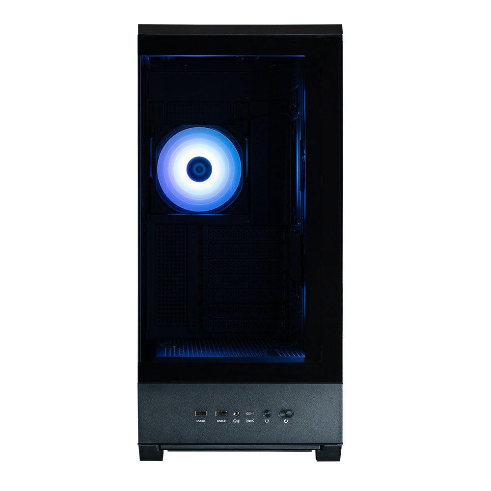 Caixa de Computador ZALMAN P50 DS (ATX, Micro ATX, Mini-ITX - Midi Tower - Plástico, aço, vidro temperado - Preto) — miniatura 3