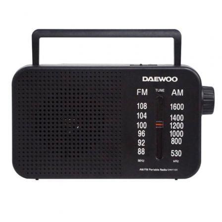 Rádio Portátil DAEWOO DW1123 (3,5 mm - Preto)