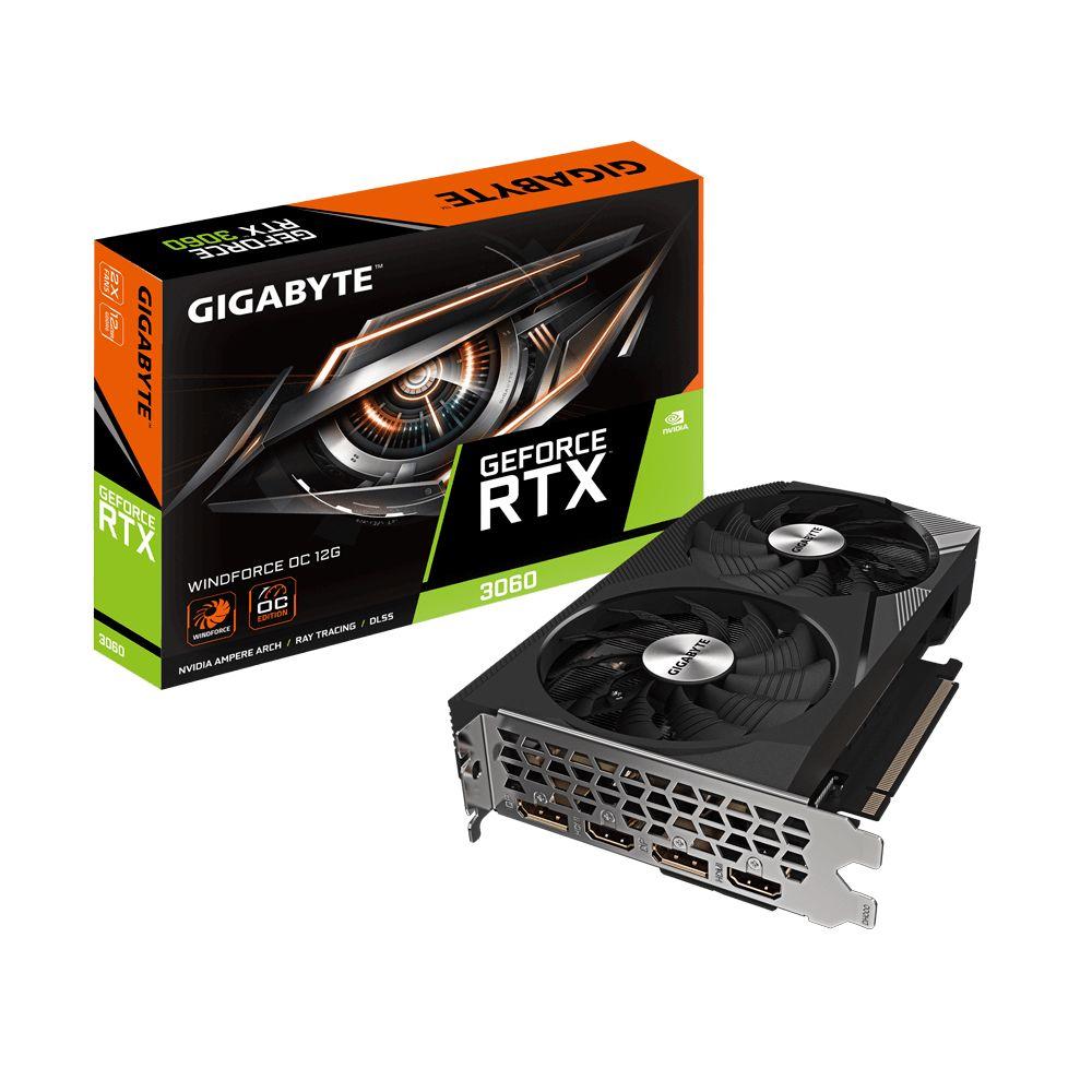 Placa Gráfica GIGABYTE GeForce RTX 3060 WINDFORCE OC 12G (rev. 2.0) (GeForce RTX 3060 - 15000 MHz - 12 GB - Preto) — miniatura 7