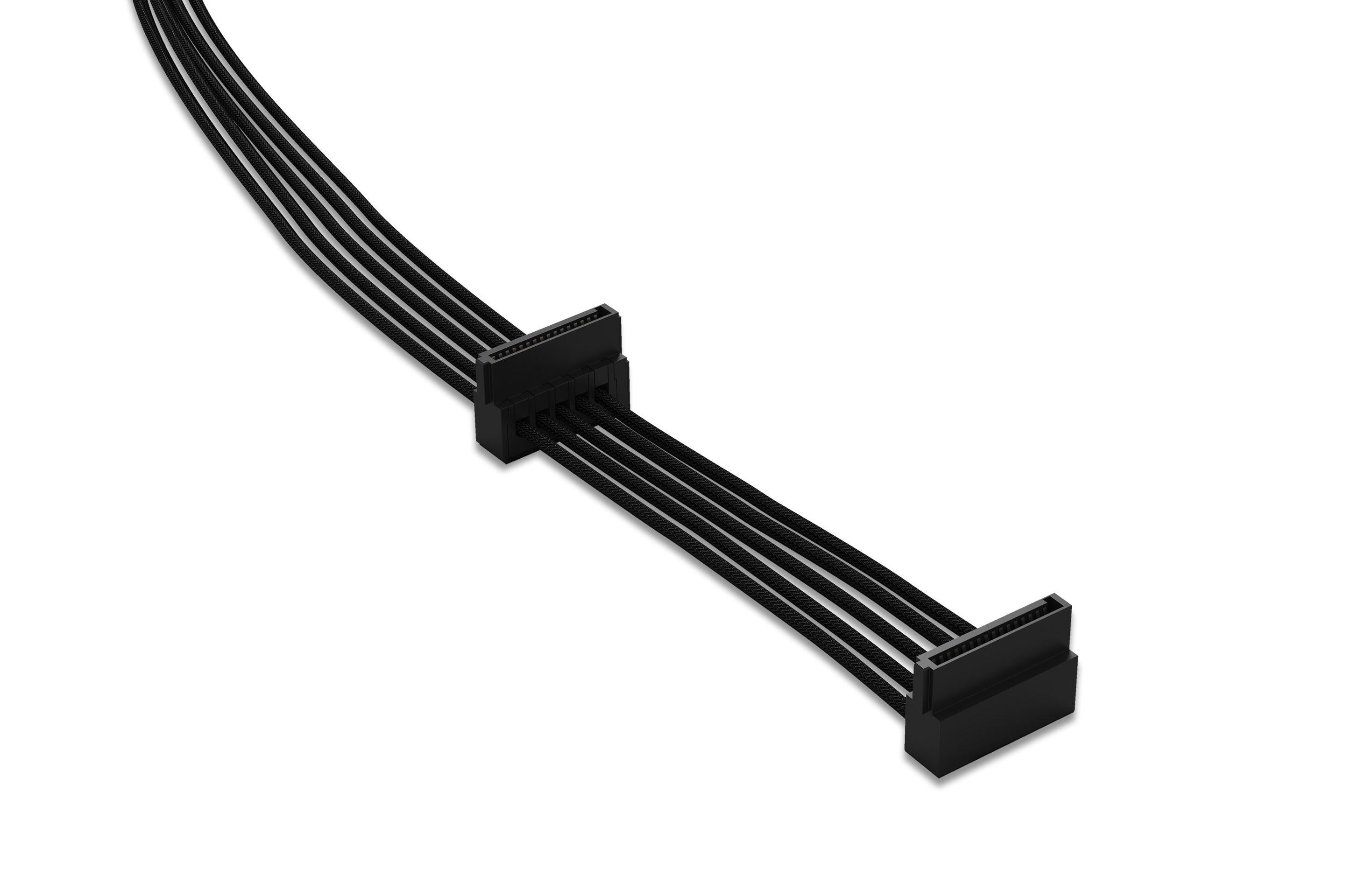 Cabo de Alimentação SATA BE QUIET! BC021 (2x SATA - 40 cm - Preto)