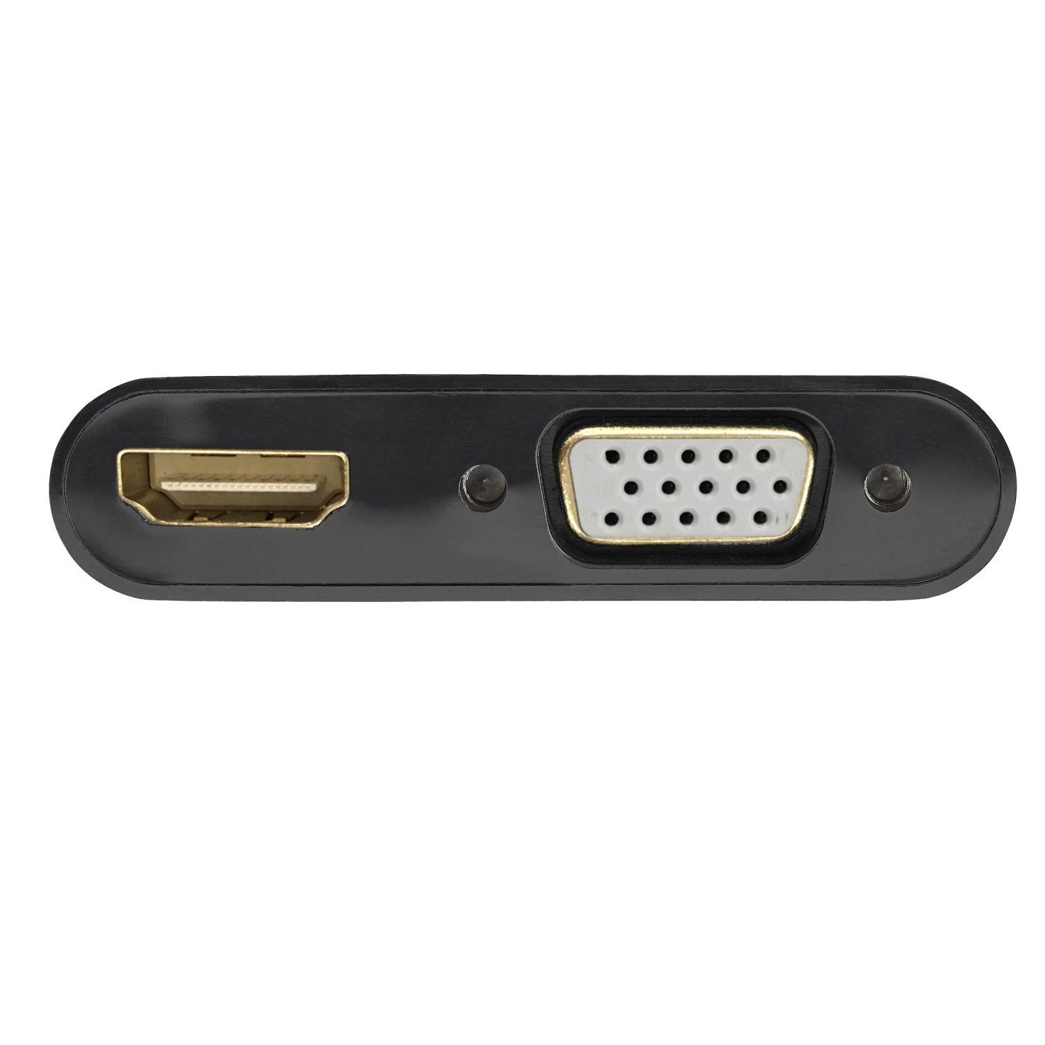 Adaptador de Vídeo DisplayPort para HDMI e VGA EWENT EC1457 (15 cm - HDMI + VGA - Preto), miniatura 2