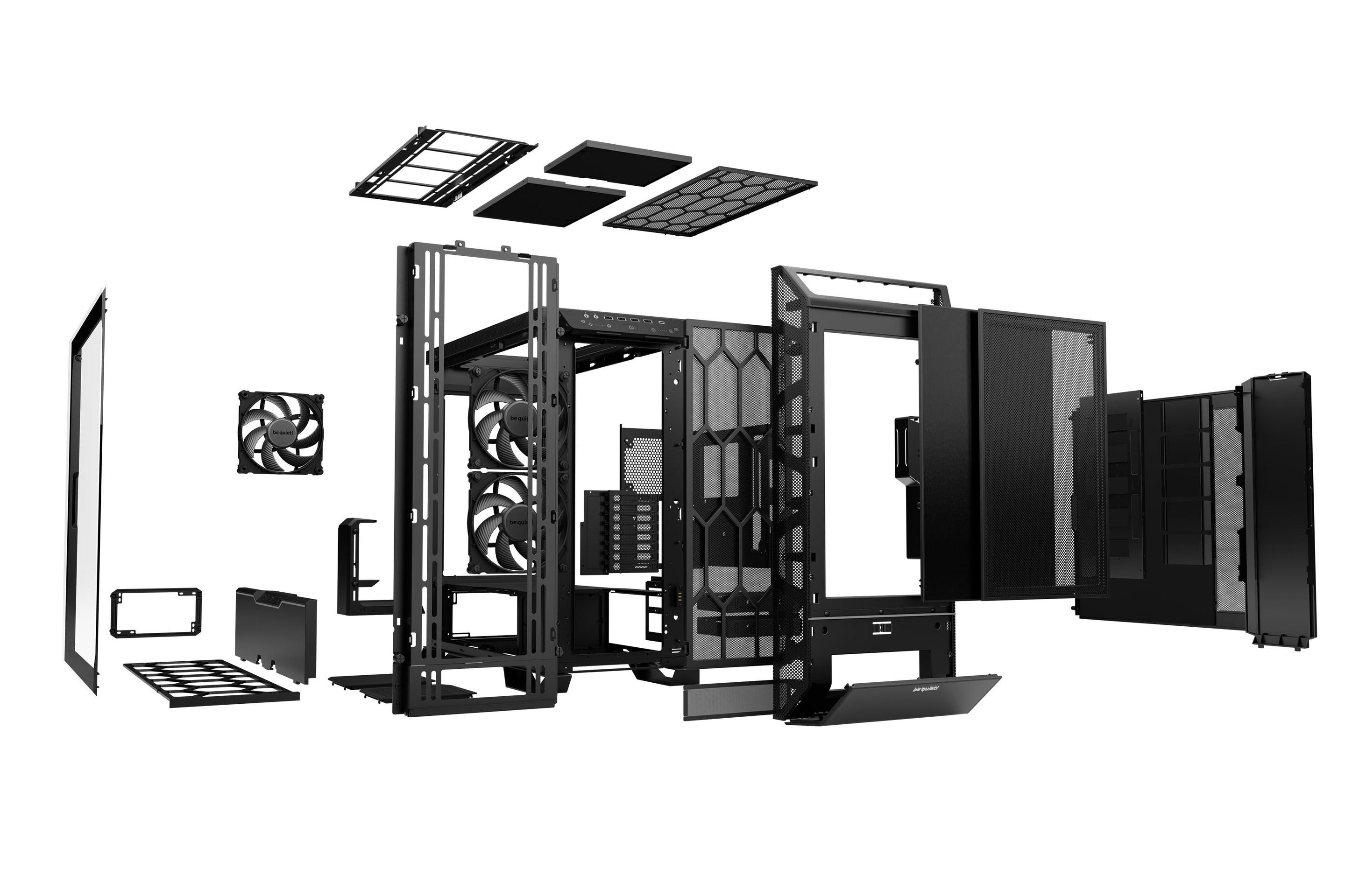 Caixa PC BE QUIET! DARK BASE PRO 901 (Full Tower - Alumínio, Vidro, Aço - 19 cm - Preto) — miniatura 5