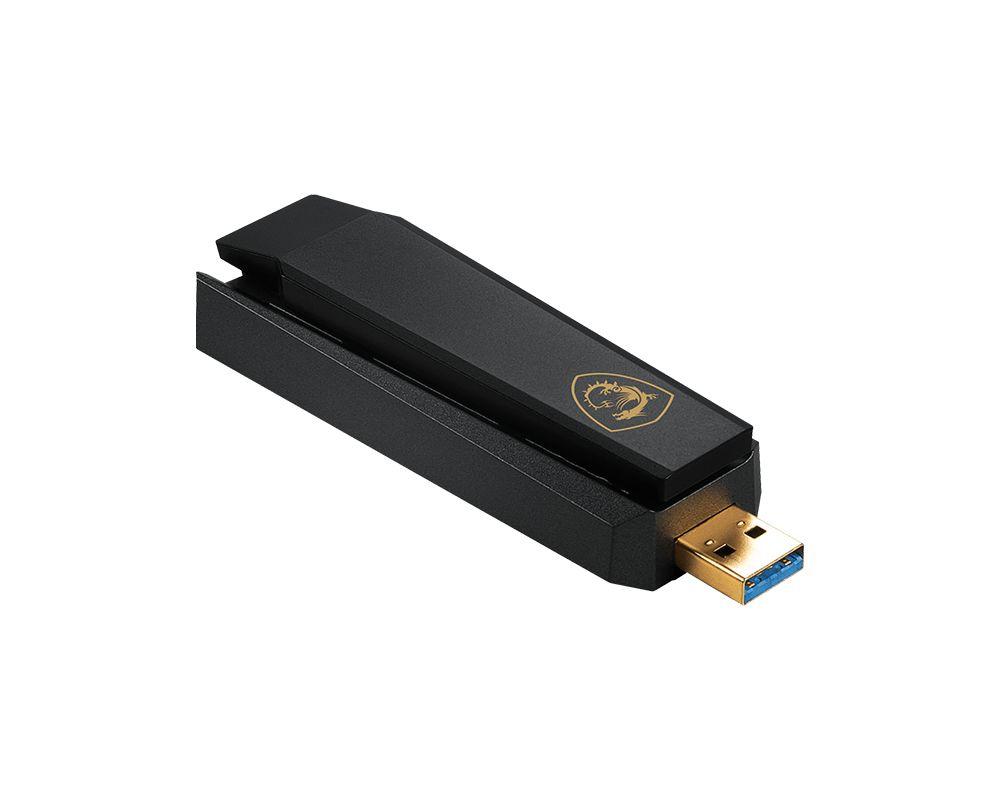 Adaptador de Rede USB MSI AXE5400 (Wi-Fi 6E - 2402 Mbit/s - 1 unidade - Preto) — miniatura 6