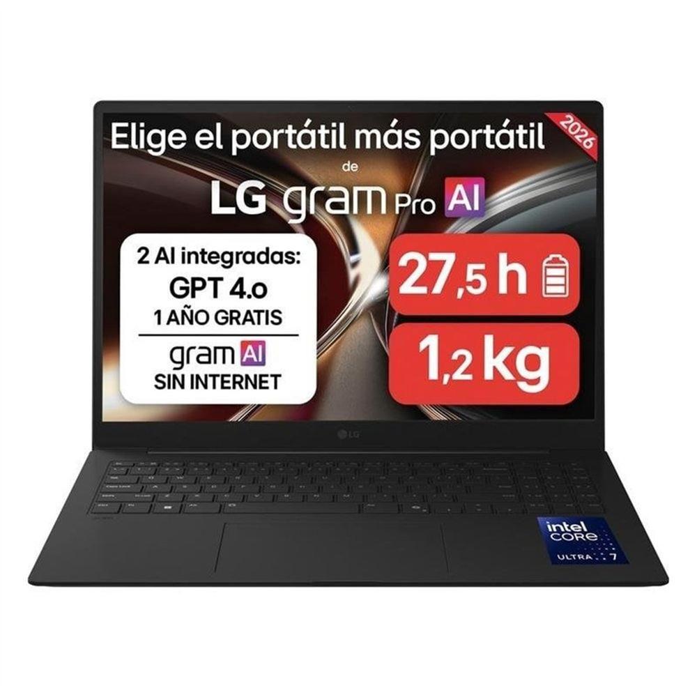 Portátil LG Gram Pro 16ZD90U-G.AX85BN (FreeDOS - Intel Core Ultra 7 355 - 16")