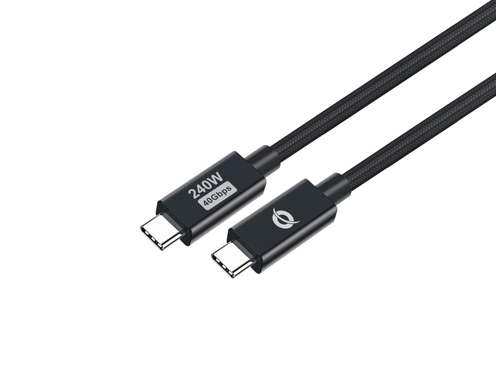 Cabo USB-C CONCEPTRONIC ETTA04B12 (1,2 m - USB C - Preto)