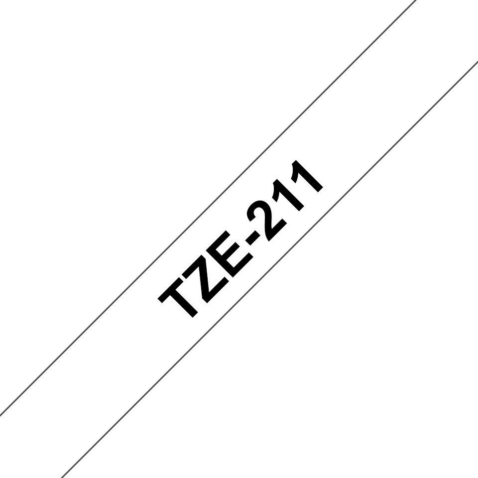 Fita de Impressão BROTHER TZe-211 (Preto sobre Branco)