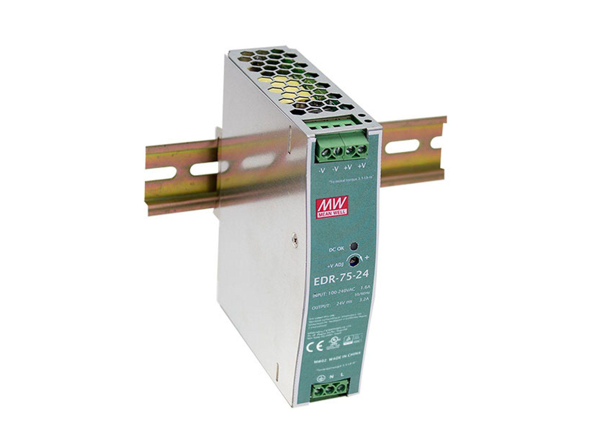 Fonte de Alimentação Industrial LEVELONE POW-2431 (76,8 W - 24 V DC - Azul-menta e Prateado)