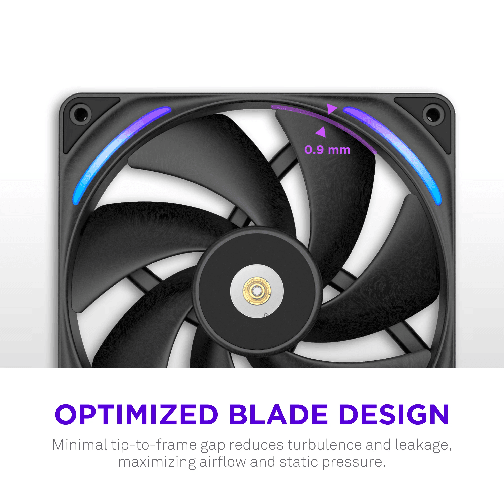 Ventoinha para Caixa de Computador NZXT F140X RGB (RGB multicolor - Preto) — miniatura 4