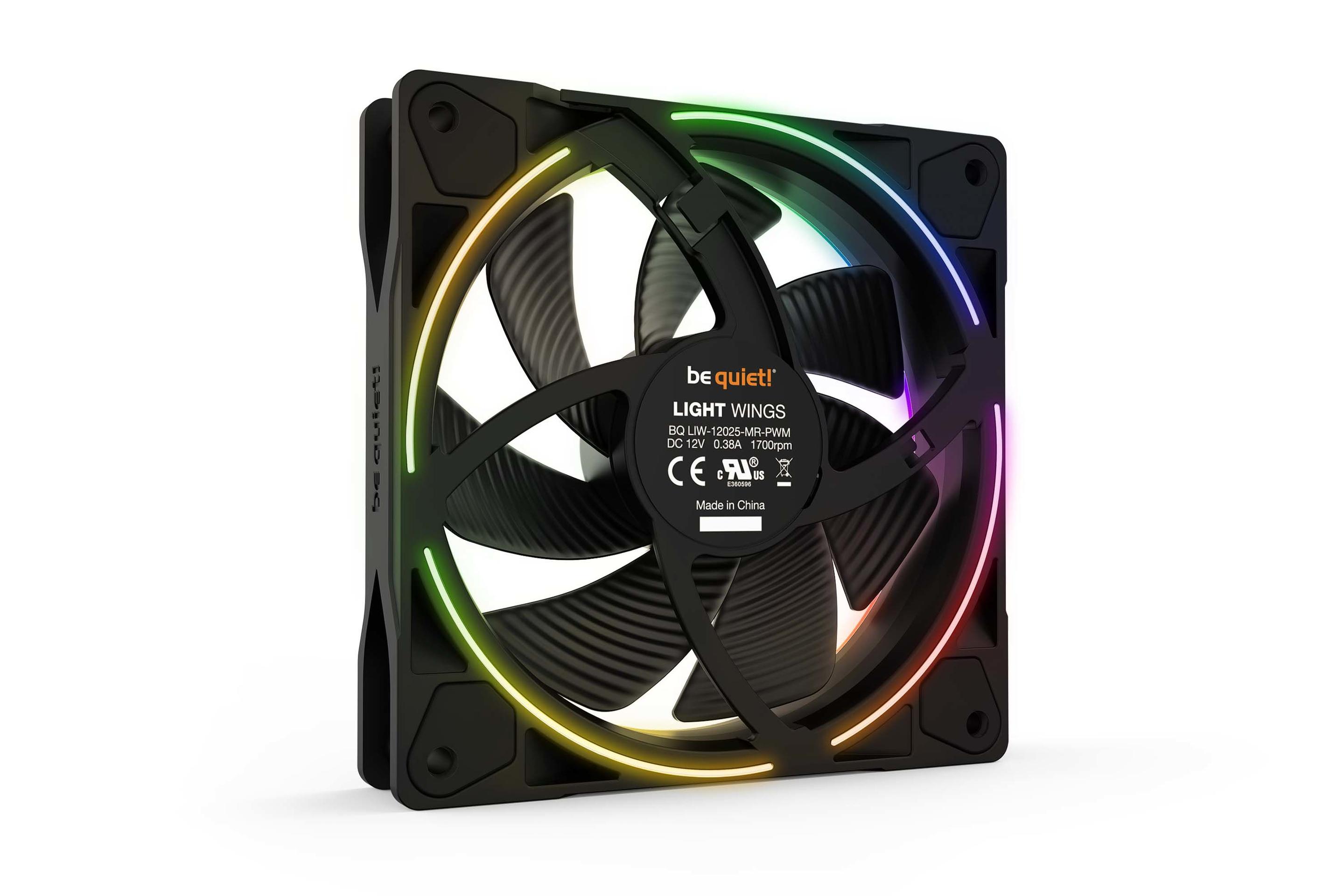 Conjunto de Ventoinhas BE QUIET! Light Wings 120mm PWM Triple Pack BL076 (Não suportado - 4,56 W - Preto), miniatura 4