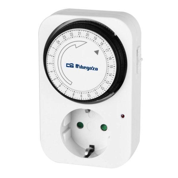 Temporizador Diário ORBEGOZO PG02 (Branco)