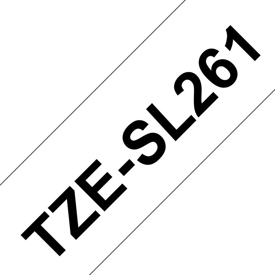 Fita de Impressão BROTHER TZe-SL261 (Preto sobre Branco)