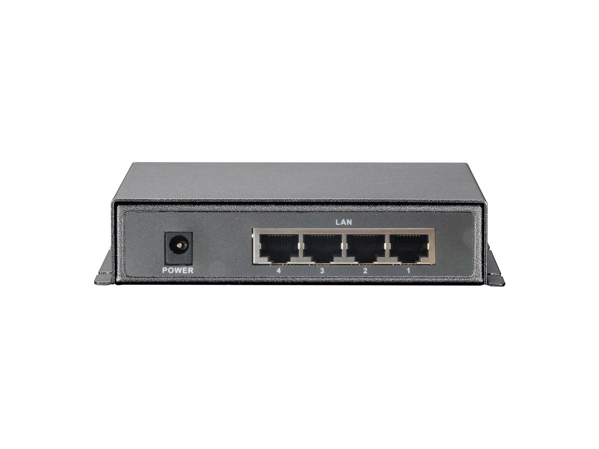 Switch PoE de Rede LEVEL ONE FSW-0513 (Fast Ethernet - 48 KB - 1 Gbit/s - Preto/Cinzento), miniatura 2