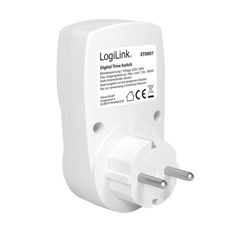 Temporizador Elétrico LOGILINK ET0007 (Branco), miniatura 3