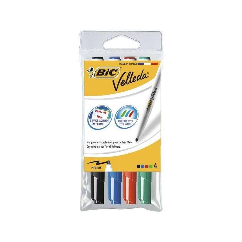 Marcadores para Quadro BIC Velleda 1741 (Plástico - Cores Sortidas)