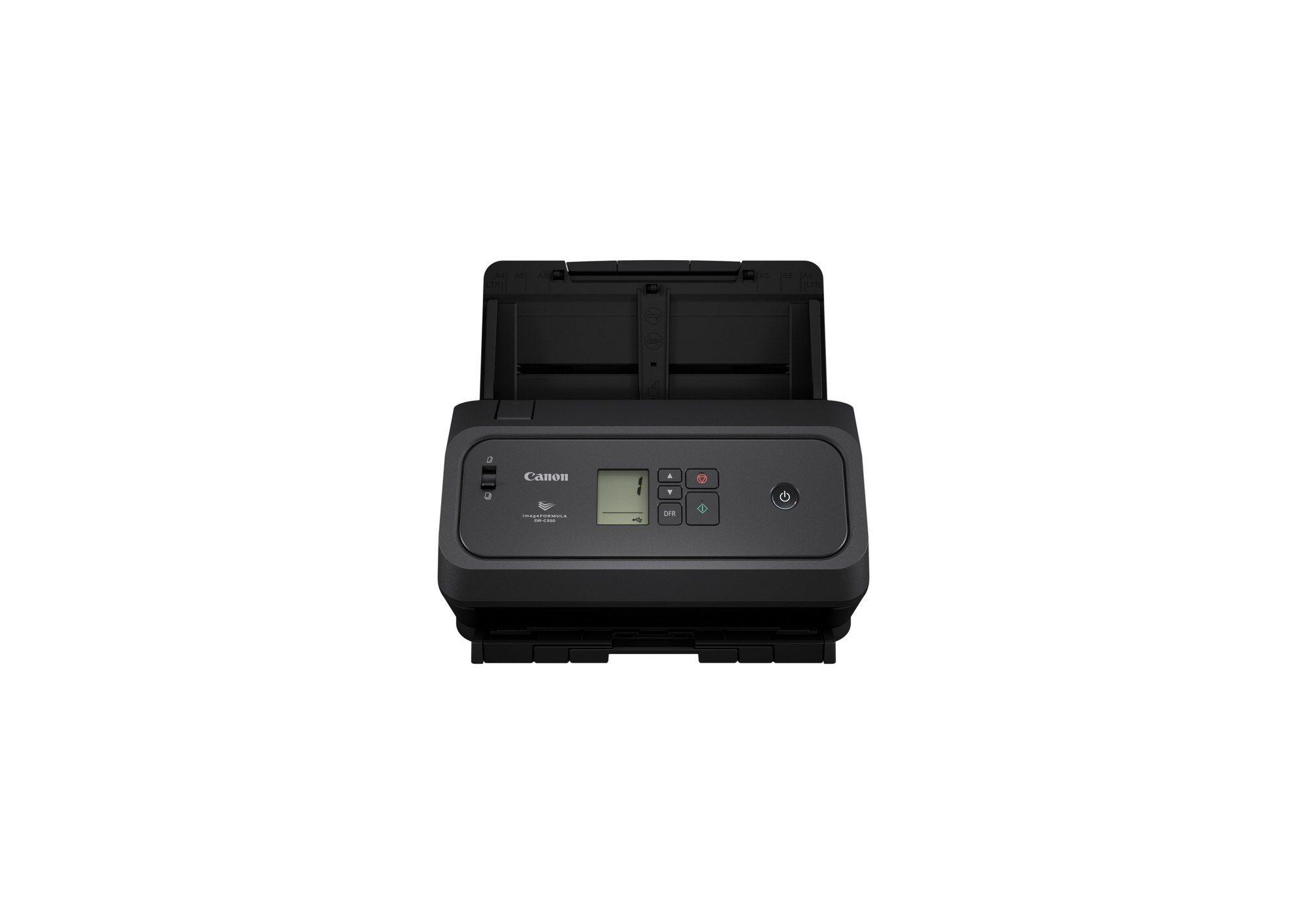 Scanner ADF CANON imageFORMULA DR-C350 (USB, Ethernet LAN - Preto)