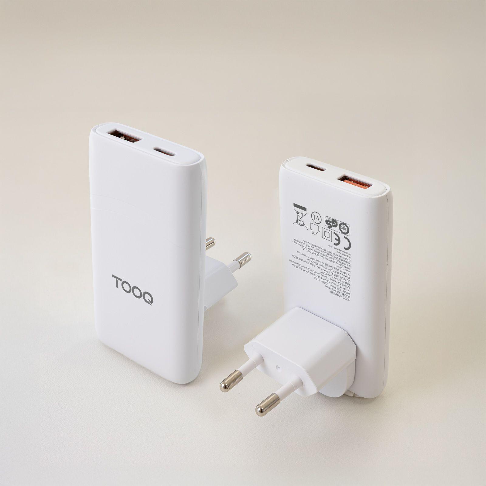 Carregador de Parede TOOQ TQWC-GANSL65W1A1C (65 W - Branco), miniatura 2