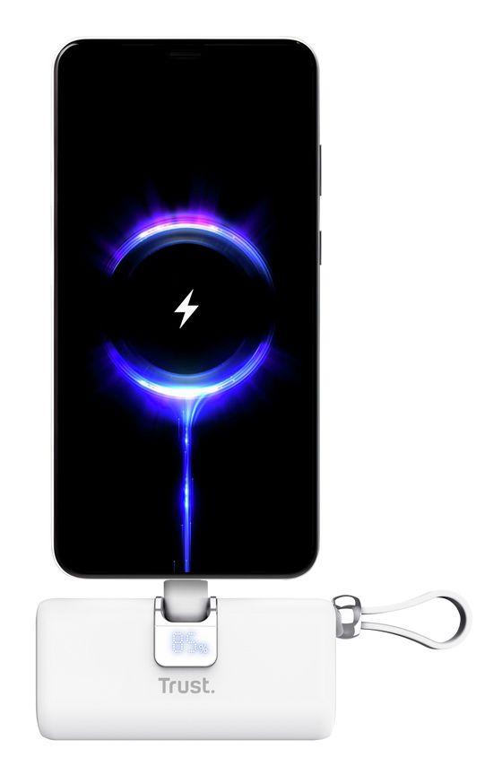 Bateria Externa TRUST Pacto 26105 (5000 mAh - 18 W - USB Type-C - Branco) — miniatura 6