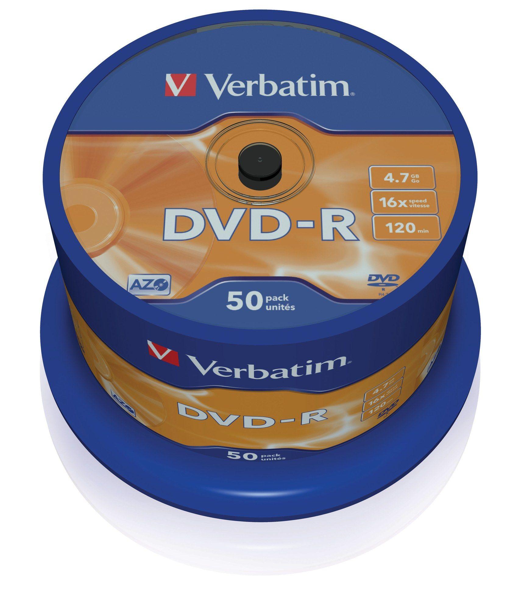 Disco DVD-R VERBATIM ECVRBDMRL45 (50 unidades)