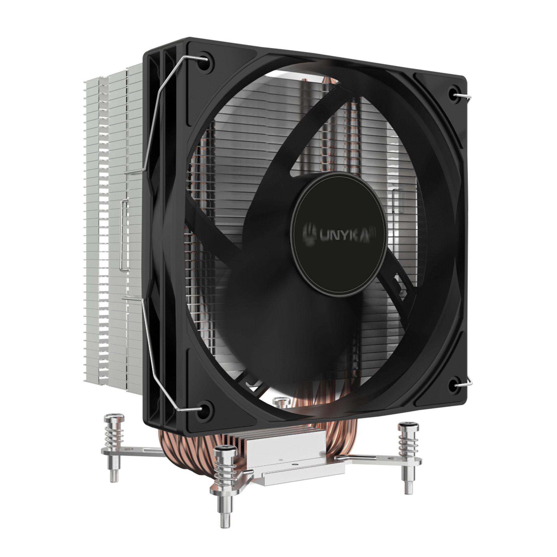 Dissipador para CPU UNYKACH Unycool H61 (120 mm - 1600 RPM - 4 pinos - Preto)