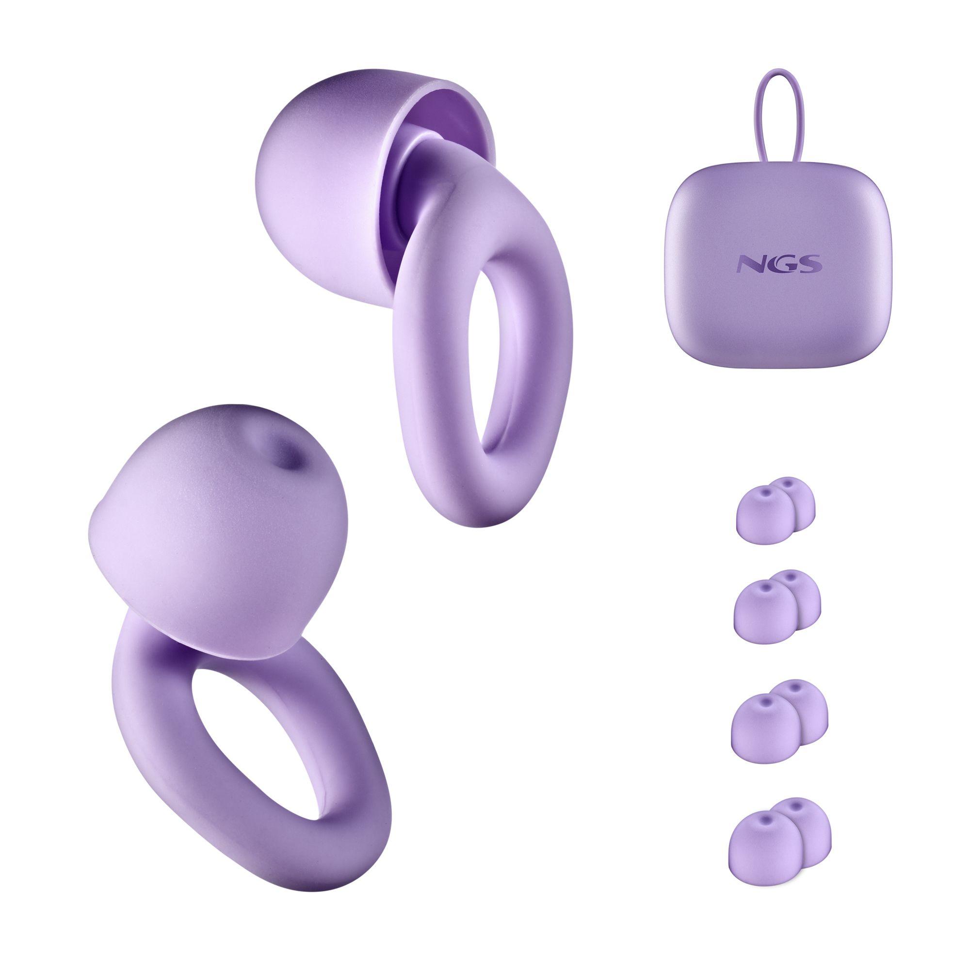 Tampões para Ouvidos NGS NOON PURPLE (Silicone - Roxo), miniatura 7