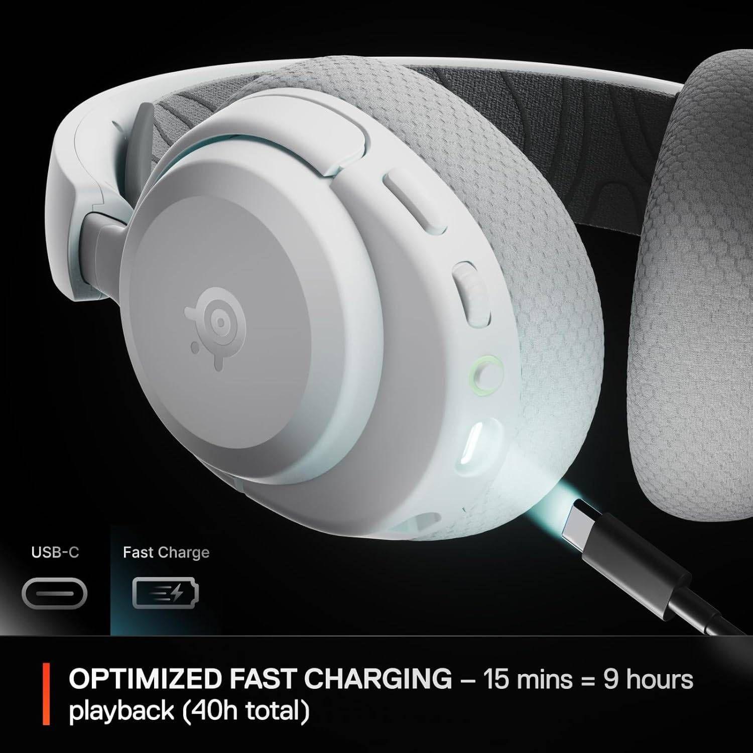 Headset Gaming STEELSERIES Arctis Nova 3P (Binaural - Sem fios, Bluetooth e RF - Circum-aural - Branco), miniatura 5