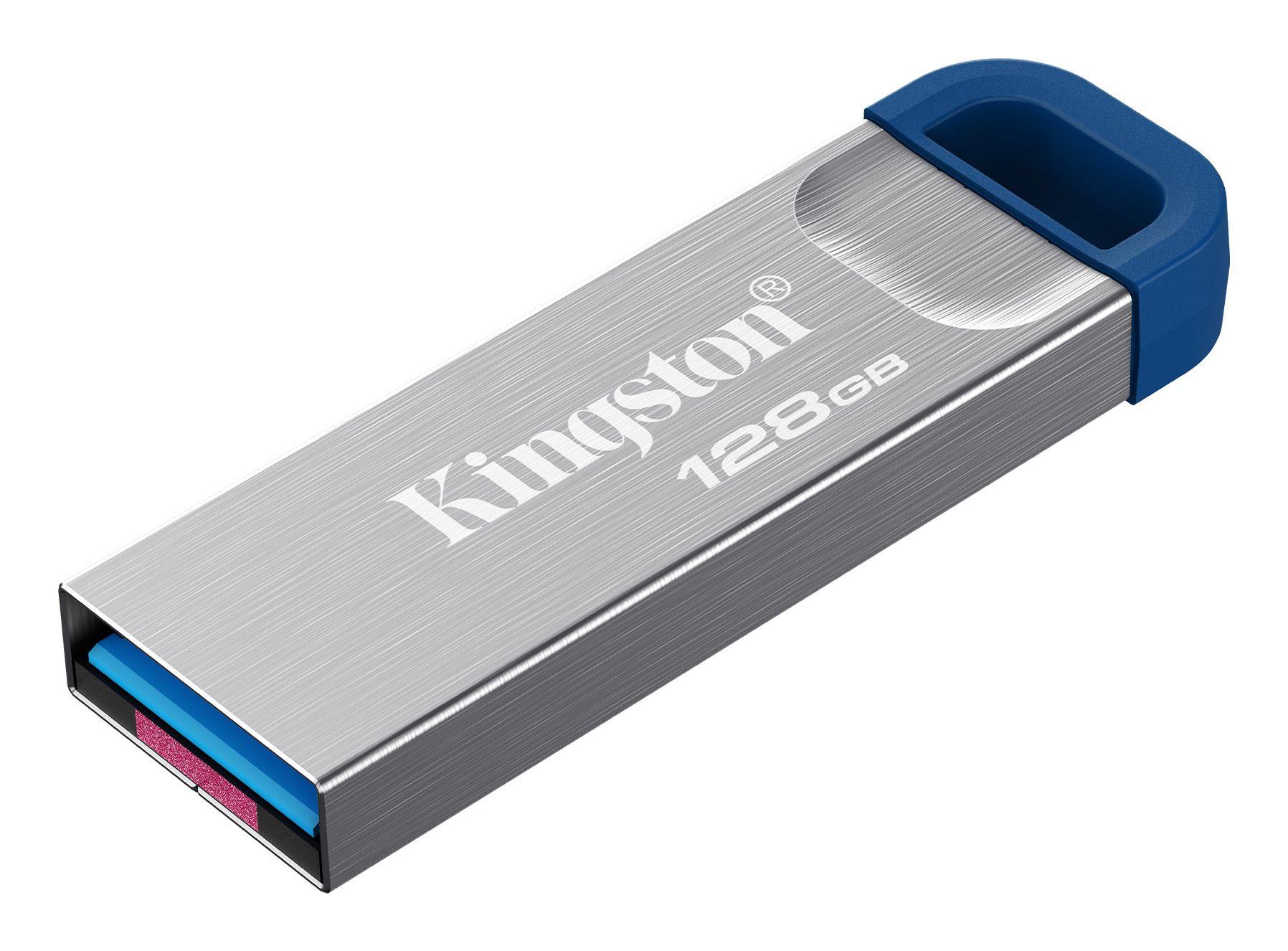 Pen USB KINGSTON DataTraveler Kyson (128 GB - USB Type-A - 3.2 Gen 1 - Aço inoxidável), miniatura 2