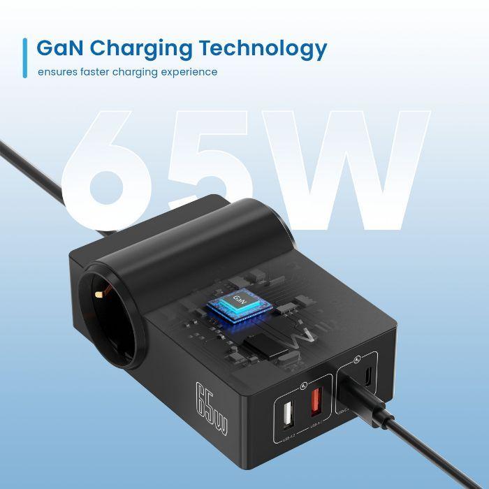 Estação de Carregamento EWENT EW3992 (1,5 m - USB-C, USB-A e PPS - Preto), miniatura 4