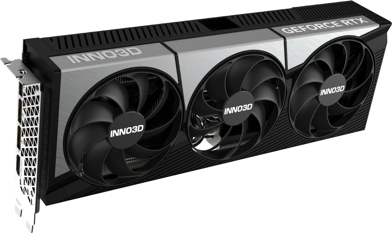 Placa Gráfica INNO3D GeForce RTX 5080 X3 OC (GeForce RTX 5080 - 30 Gbit/s - 16 GB - Preto/Cinzento)