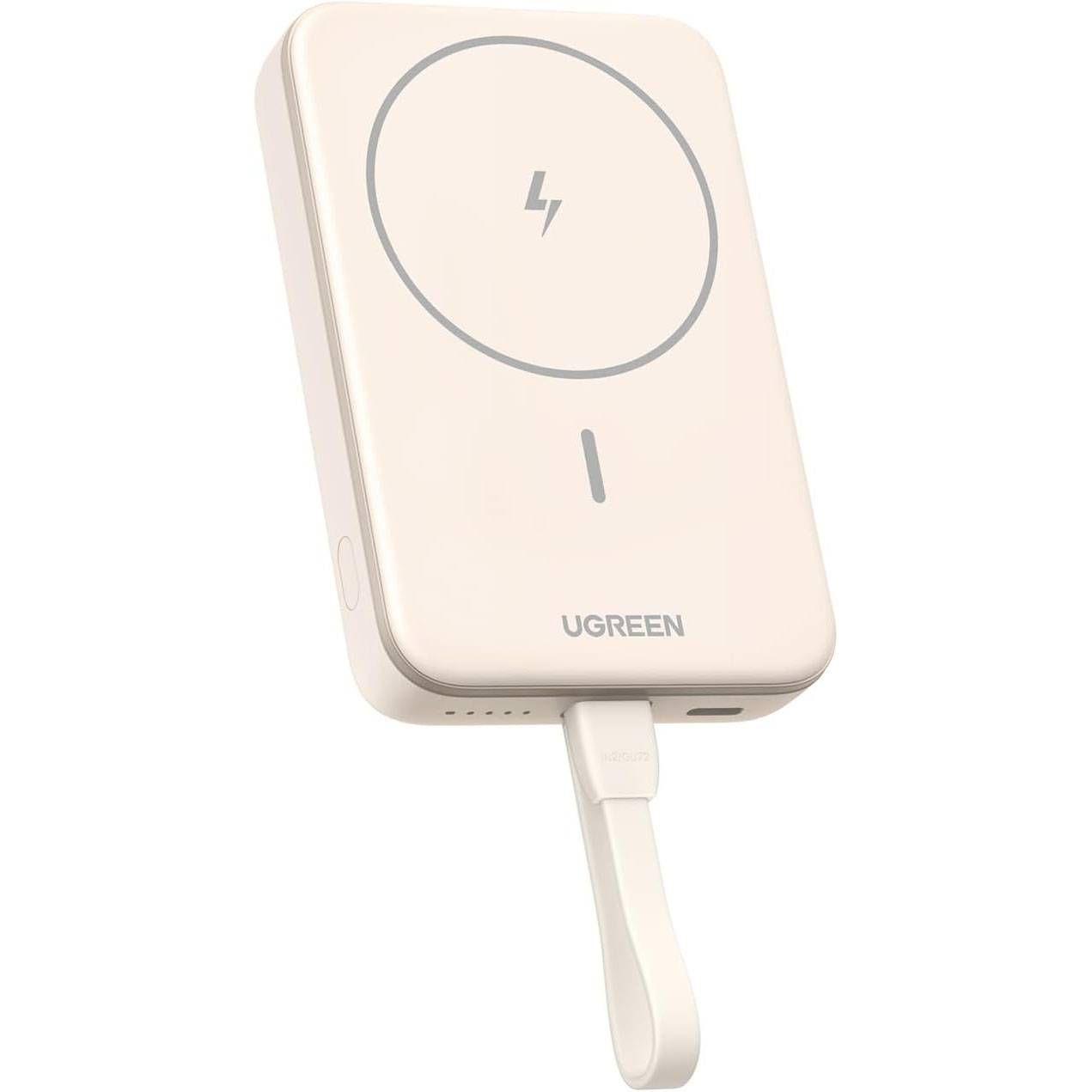 Powerbank UGREEN PB760 Mini Magnética Sem Fios (10000 mAh - 20W - Sem fios magnético e USB-C - Branco), miniatura 2