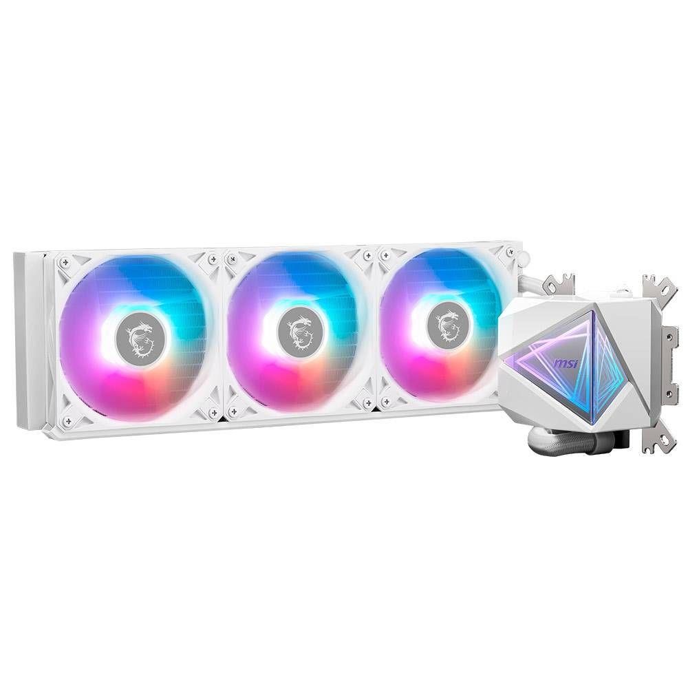 Sistema de Refrigeração Líquida AIO MSI MAG CoreLiquid I360 (120 mm - 3 ventoinhas - Multi - Branco), miniatura 4