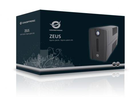UPS Linha Interativa CONCEPTRONIC ZEUS02E (Preto), miniatura 3