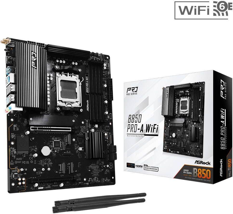 Motherboard ASROCK B850 Pro-A WiFi (AM5 - ATX - Duplo canal - Preto), miniatura 3