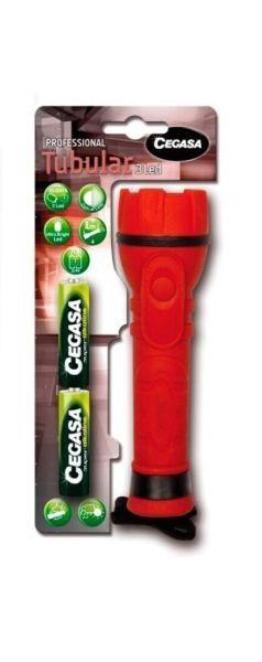 Lanterna CEGASA Pro Tubular (2 Pilhas LR6 Incluídas)