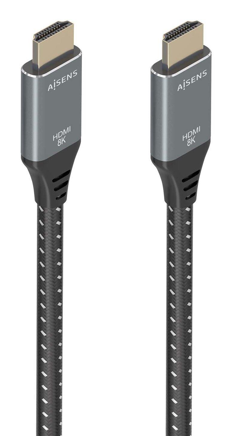Cabo HDMI AISENS A150-0877 (7 m - 120 Hz - HDMI Type A - Preto e Cinzento)