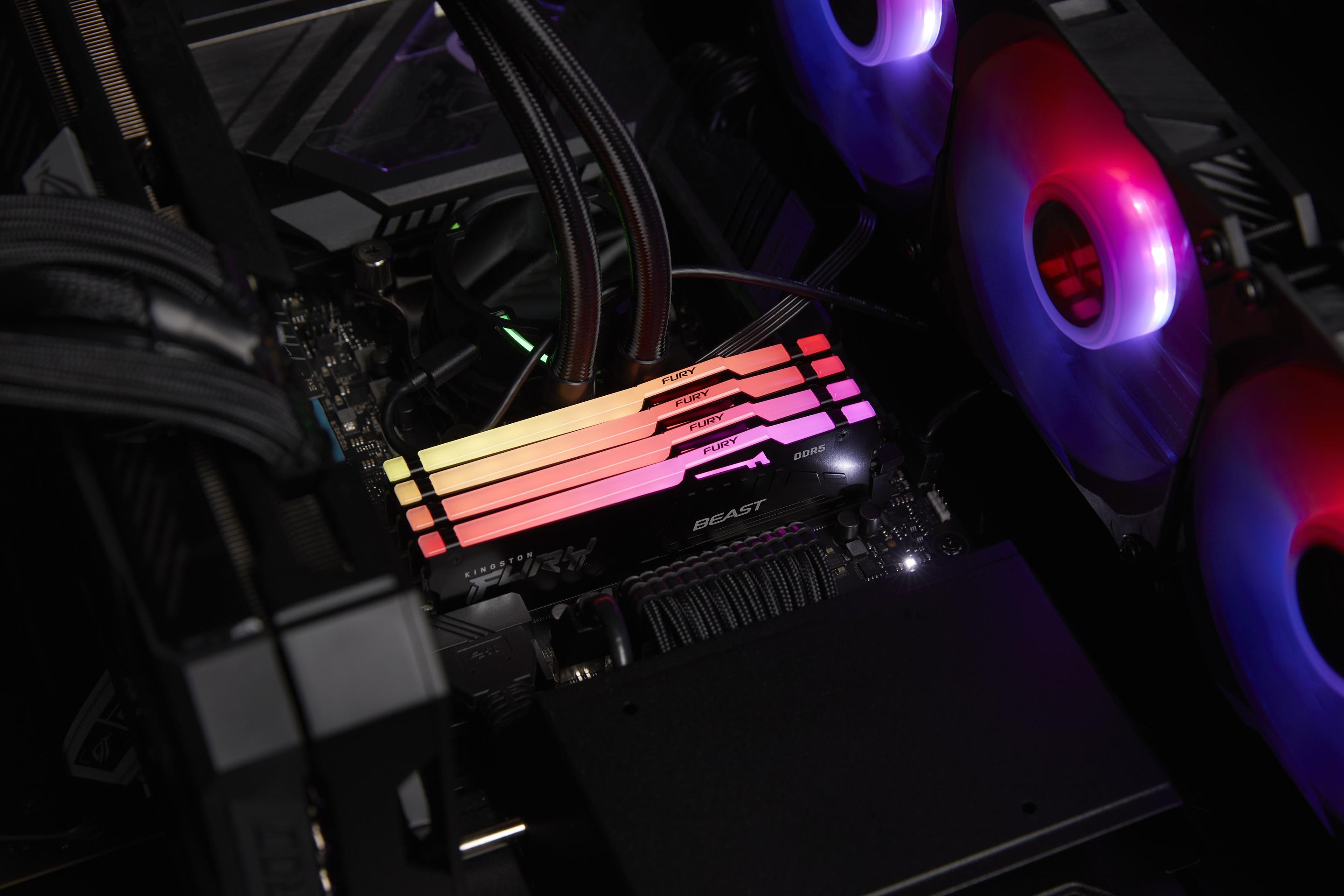 Memória RAM KINGSTON FURY Beast RGB KF560C36BBE2A-16 (6000 MHz - 16 GB - DIMM) — miniatura 7
